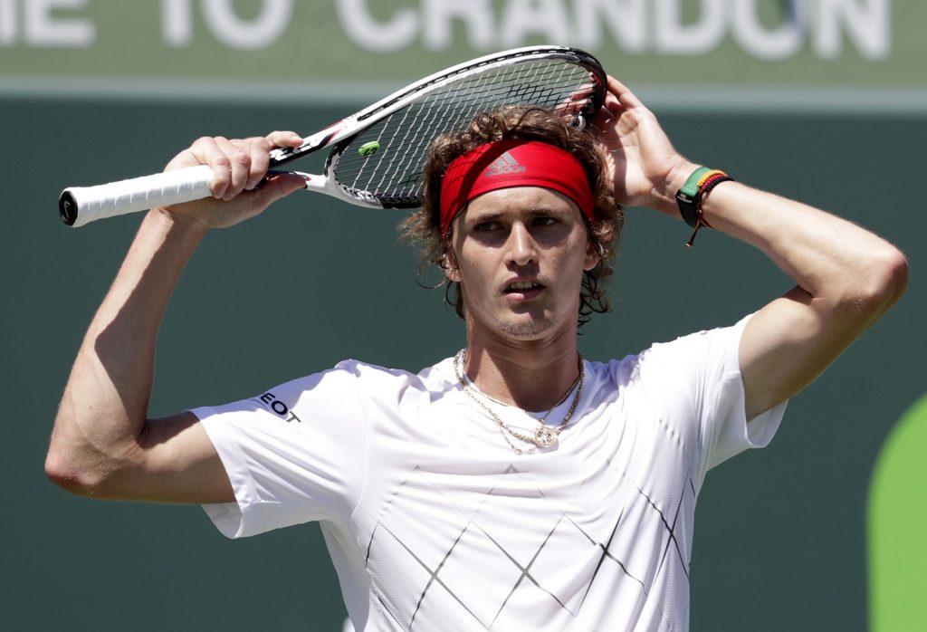 Alexander Zverev na final em Miami (Lynne Sladky/Associated Press)